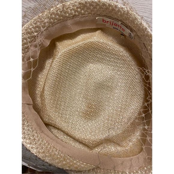 Vintage Light Beige Pill Box Hat. By Brijette - Picture 4 of 5